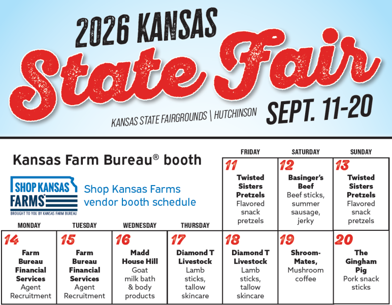 kansas state fair shop kansas farms vendors 2026