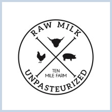 Kansas Raw milk label 