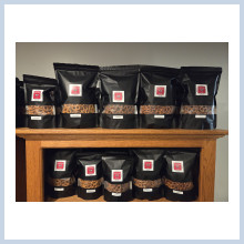 Large bags 15 oz; Small bags 7 oz