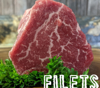 highly marbled, prime grade filet 