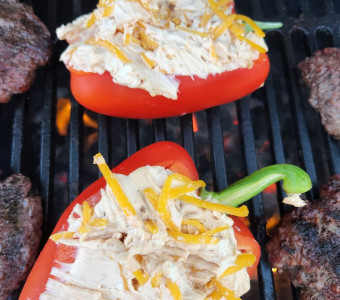 Stuffed peppers made fresh at the store