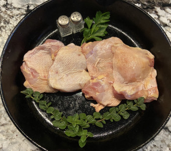 Chicken thighs from Kansas 