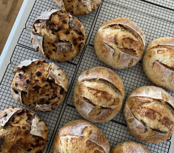 Freshly baked sourdough 