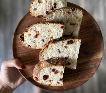 Craisin cream cheese sourdough