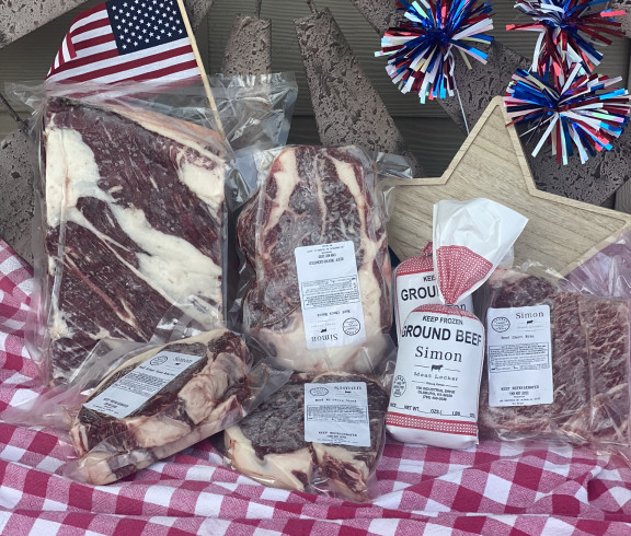 Quality beef processed at Simon Meat Locker, Olsburg, KS