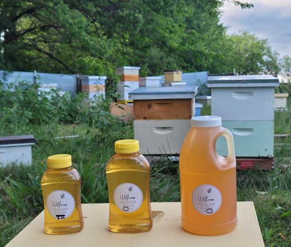 Kansas honey and a few of our hives! 