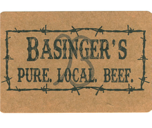 Basinger's Beef - 1/4s, 1/2s, Whole Beef, Cuts of meat, snack sticks, beef jerky, summer sausage