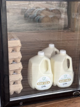 Raw milk and pasture raised eggs